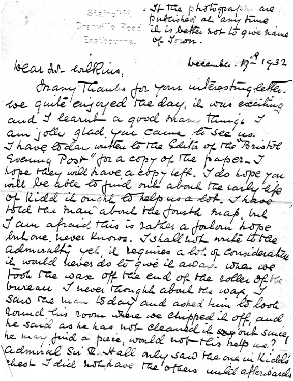 Palmer's Second Letter